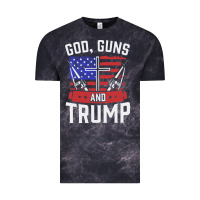 Cloud Black god guns and trump Vintage Tee - artisFamous