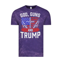 Cloud Purple god guns and trump Vintage Tee - artisFamous