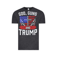 Vintage Black god guns and trump Vintage Tee - artisFamous