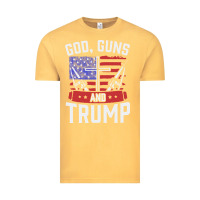 Vintage Mustard god guns and trump Vintage Tee - artisFamous