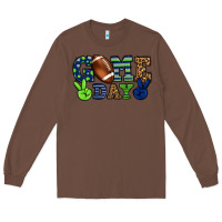 Chestnut Game day green and blue team color Long Sleeve Tee - HowdyJamesFarm
