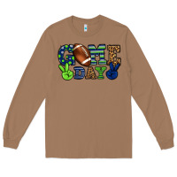 Toasted Coconut Game day green and blue team color Long Sleeve Tee - HowdyJamesFarm