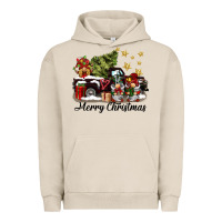 Pigment French Oak merry christmas gnomes truck Urban Hoodie - BarkalooDesign