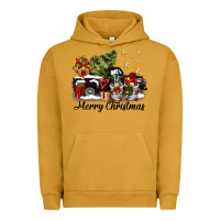 Pigment Peanut Butter merry christmas gnomes truck Urban Hoodie - BarkalooDesign