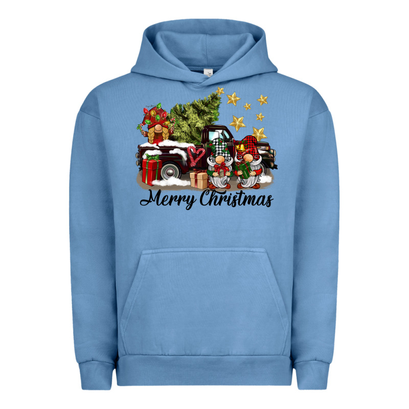 Merry Christmas Gnomes Truck Urban Hoodie by BarkalooDesign | Teevron