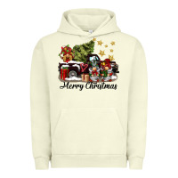 Pigment Pistachio merry christmas gnomes truck Urban Hoodie - BarkalooDesign