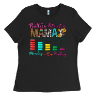 Black Battery Life Of A Mama Ladies Tee - BundleAndBundleShop