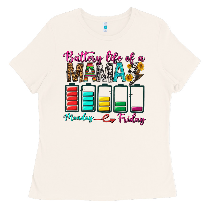 Battery Life Of A Mama Ladies Tee by BundleAndBundleShop | Teevron