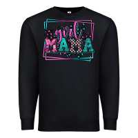 Black leopard camo girl mama Mother's Day Premium Sweatshirt - LillyAllenDesigns