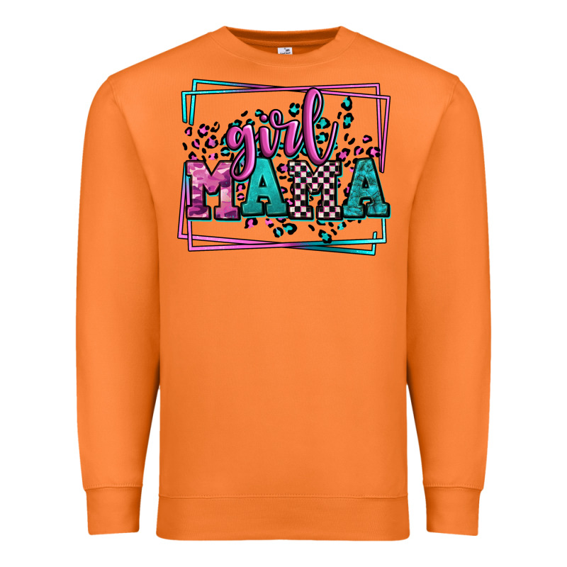 Leopard Camo Girl Mama Mother's Day Premium Sweatshirt by LillyAllenDesigns | Teevron