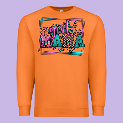 Leopard Camo Girl Mama Mother's Day Premium Sweatshirt Designed By Lillyallendesigns
