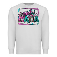 Dove Grey leopard camo girl mama Mother's Day Premium Sweatshirt - LillyAllenDesigns