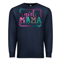 Navy leopard camo girl mama Mother's Day Premium Sweatshirt - LillyAllenDesigns