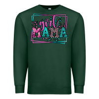 Sports Green leopard camo girl mama Mother's Day Premium Sweatshirt - LillyAllenDesigns