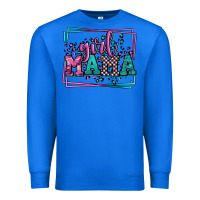 True Royal leopard camo girl mama Mother's Day Premium Sweatshirt - LillyAllenDesigns