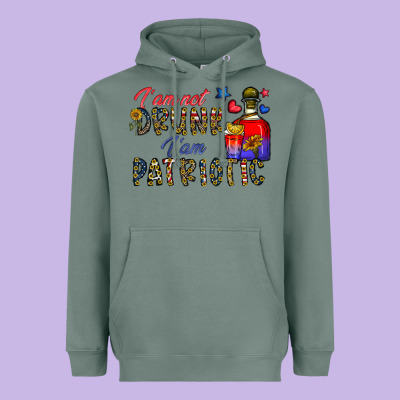 I'm Drunk I'm Patrıtoc Heavyweight Hoodie Designed By Cowhidedigitalart