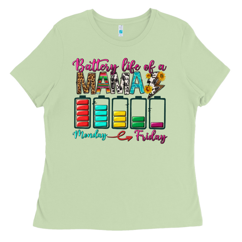 Battery Life Of A Mama Ladies Tee by BundleAndBundleShop | Teevron