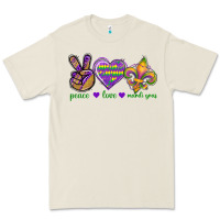 Peace Love Mardi Gras Premium Tee | Teevron