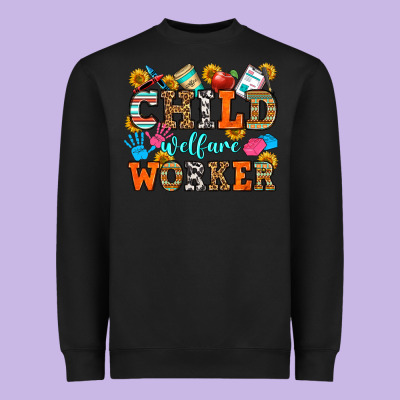 Child Welfare Worker Heavyweight Sweatshirt Designed By Oliviacreatesart