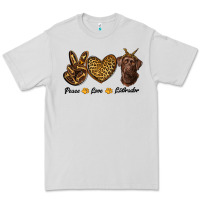 Dove Grey peace love labrador Premium Tee - RanaPortraitStore
