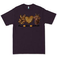 Plum peace love labrador Premium Tee - RanaPortraitStore