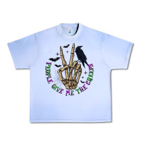 Grape Ice People Give Me The Creeps Urban Heavy Tee - texasbilliewilder