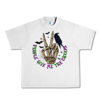 Lunar Rock People Give Me The Creeps Urban Heavy Tee - texasbilliewilder