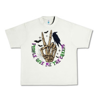 Pistachio People Give Me The Creeps Urban Heavy Tee - texasbilliewilder