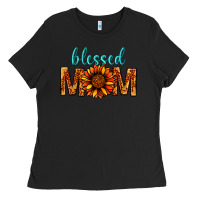 Black Blessed Mom Ladies Tee - BundleAndBundleShop