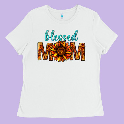 Blessed Mom Ladies Tee Designed By Bundleandbundleshop