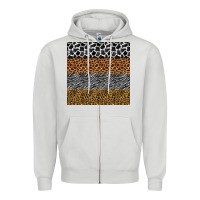 Dove Grey safari animals seamless pattern Zipper Hoodie - BundleAndBundleShop
