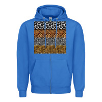 True Royal safari animals seamless pattern Zipper Hoodie - BundleAndBundleShop