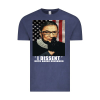 Vintage Denim Notorious R.B.G. Funny Progressive, Liberal Ruth Bader Ginsburg Vintage Tee - artisFamous