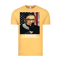 Vintage Mustard Notorious R.B.G. Funny Progressive, Liberal Ruth Bader Ginsburg Vintage Tee - artisFamous