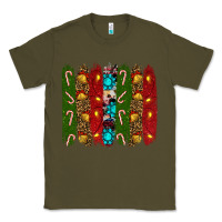 Army Green christmas brushstrokes Classic Tee - RanaPortraitStore