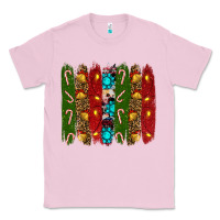 Bubblegum Pink christmas brushstrokes Classic Tee - RanaPortraitStore