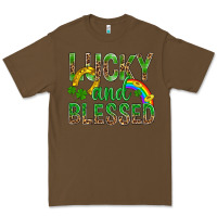Cacao Lucky And Blessed St Patricks Premium Tee - BundleAndBundleShop