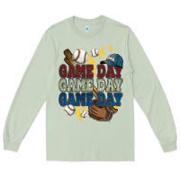 Matcha Game Day lightning bolt Baseball Long Sleeve Tee - HowdyJamesFarm