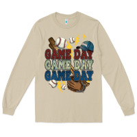 Game Day Lightning Bolt Baseball Long Sleeve Tee | Teevron