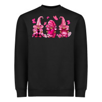 Black breast cancer gnomies Heavyweight Sweatshirt - FaDigitalArtStudio