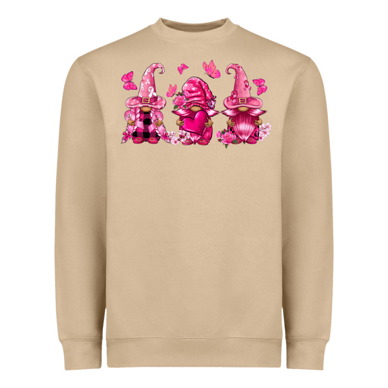 Breast Cancer Gnomies Heavyweight Sweatshirt by FaDigitalArtStudio | Teevron