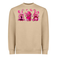 Mushroom breast cancer gnomies Heavyweight Sweatshirt - FaDigitalArtStudio