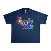 Navy spooky vibes Urban Heavy Tee - JahusDesignShop