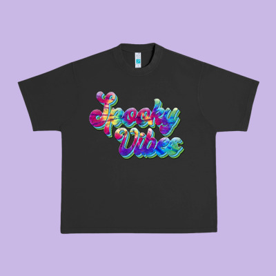 Spooky Vibes Urban Heavy Tee Designed By Jahusdesignshop