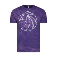 Cloud Purple outline seven lions Vintage Tee - artisFamous