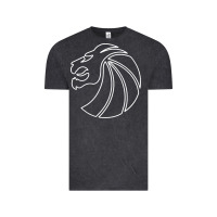 Vintage Black outline seven lions Vintage Tee - artisFamous