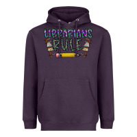 Plum librarians rule Heavyweight Hoodie - CowhideDigitalArt