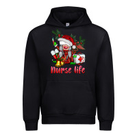 Black christmas nurse life gnome Urban Hoodie - BarkalooDesign