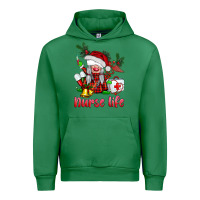 Emerald christmas nurse life gnome Urban Hoodie - BarkalooDesign