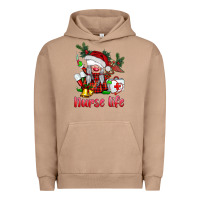 Pigment Burro christmas nurse life gnome Urban Hoodie - BarkalooDesign
